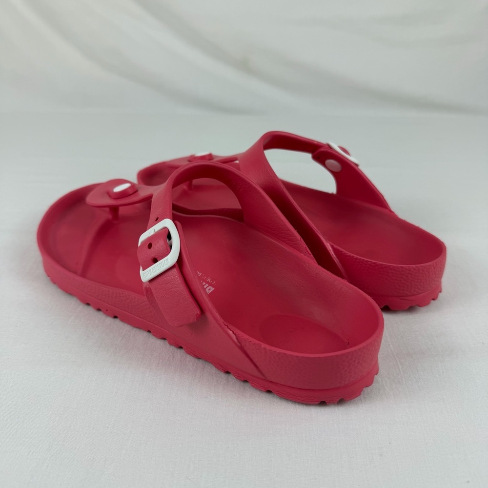 Birkenstock Womens 39  Coral Pink Gizeh‎ Eva Thong Sandals Slip On - Picture 5 of 16
